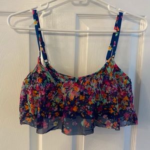 🌺Kenneth Cole Reaction Floral Swimsuit Top Small